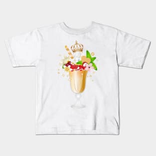 royally garnished sundae for ice cream lovers Kids T-Shirt